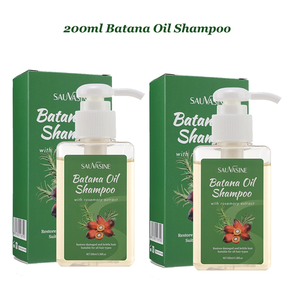 Hair Care Organic - 200ml 유기농 바타나 오일 샴푸, 모발