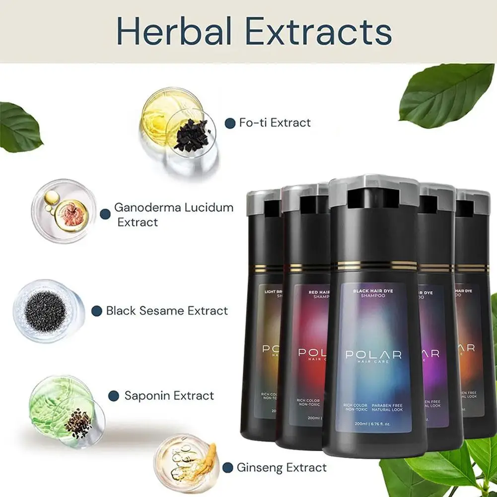 200ml 헤어 염색 샴푸, 남녀 모두에게 적합한 빠른 - Hair Care Natural Ingredients 리뷰 및 가격