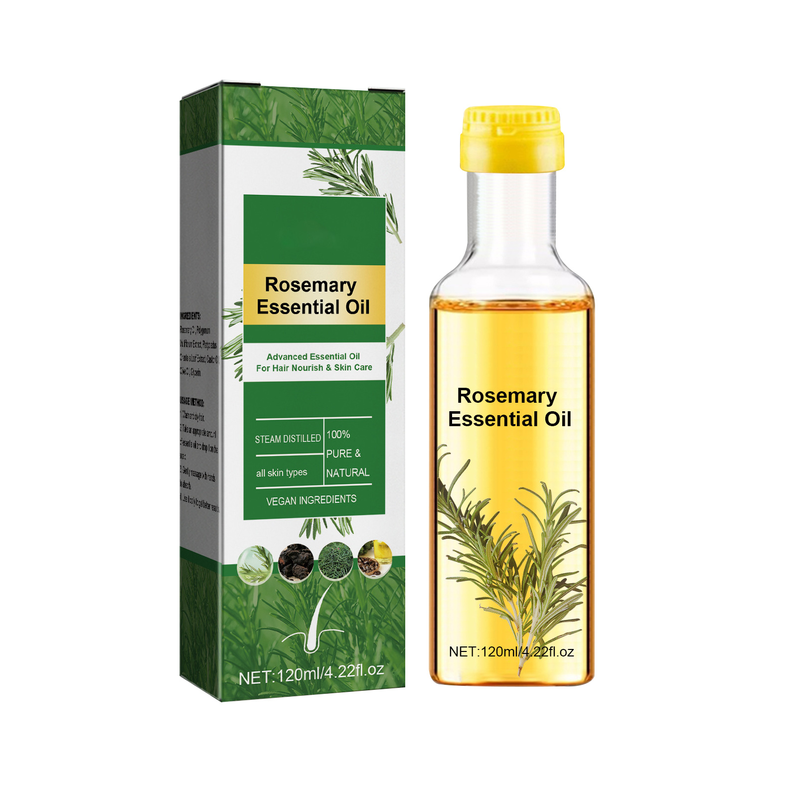 로즈마리 에센셜 오일 로즈마리 헤어 케어 에센셜 오일, - Hair Care Natural Ingredients 리뷰 및 가격