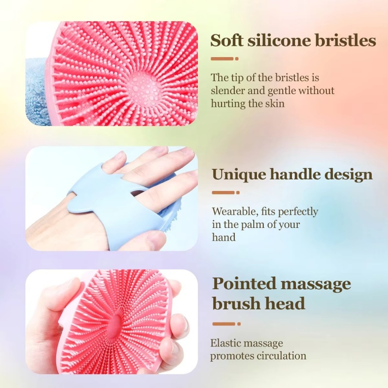 2Pcs 실리콘 두피 마사지 브러시 샴푸 빗 부드러운  - Hair Care Dandruff 리뷰 및 가격