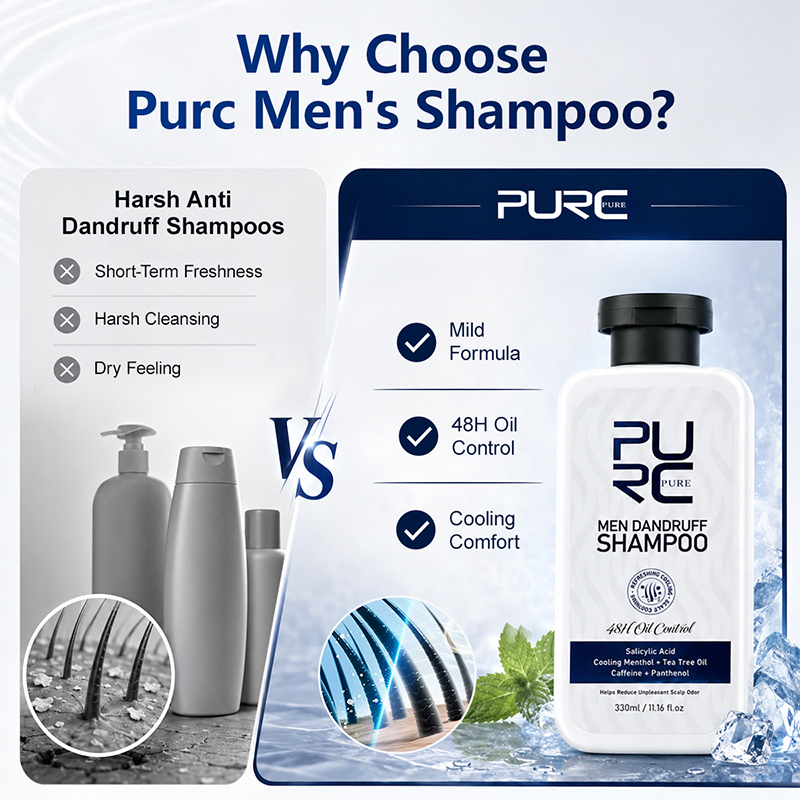 PURC 남성용 비듬 방지 샴푸 살리실산 티트리 오일  - Hair Care Dandruff 리뷰 및 가격